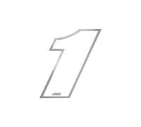 Quattroerre Racing Number 1 Anodized Small, White