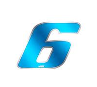 Quattroerre Racing Number 6 Anodized Mini, Blue