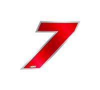 Quattroerre Racing Number 7 Anodized Small, Red