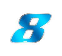 Quattroerre Racing Number 8 Anodized Small, Blue