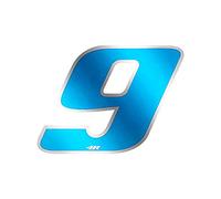 Quattroerre Racing Number 9 Anodized Small, Blue