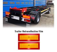 Quattroerre Refractive Prismatic Panels with Adhesive Film for Trailers, Set of 2