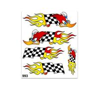 Quattroerre Sticker Chequered Woodpecker Tab, 20 x 24 cm