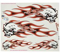 Quattroerre Sticker Skulls and Flames Tab, 20 x 24 cm