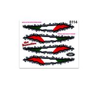 Quattroerre Sticker Torn Italy Flag, 14 x 16 cm