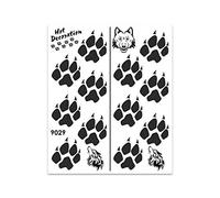 Quattroerre Sticker Wolf Footprints, 20 x 24 cm