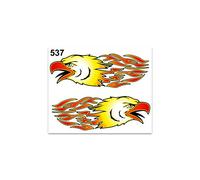 Quattroerre Stickers Eagle DX+SX, 10 x 12 cm