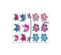 Quattroerre Stickers Flowers and Butterflies, 14 x 16 cm