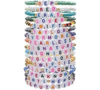 Quavendrix 16 Pcs Friendship Bracelets Set - Handmade Beaded String Bracelets for Women, Girls, Teens - Adjustable, Colorful Inspired Party Favors - Gift for Best Friends.