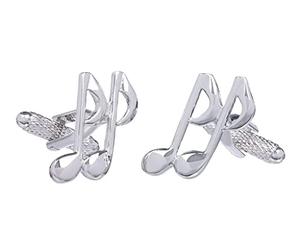 Quaver Musical Note Cufflinks In Onyx Art Cufflink Box