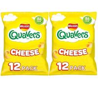 Quavers Cheese Multipack Snacks Crisps, 24 x 16g, 86 Calories per Pack, No Artificial Colours or Preservatives