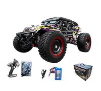 Quavva 1:16 Scale 70KM/H High Speed RC Car, 4WD Brushless Remote Control Off-Road Vehicle, Hobby Grade RC Buggy SCY-16106PRO for 14+ Enthusiasts(16106 purple,1B)