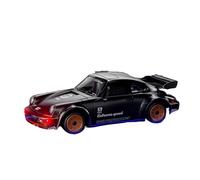 Quavva 1/43 Scale Alloy RC Drift Car, Fully Proportional, 2.4GHz 4WD, Opening Doors, 7-Color LED, Dalai Lama Stabilizer, 18km/h High Speed, Perfect for Tabletop Art, Adult Collection, Gift(Green)
