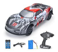 Quavva 1/8 Scale Large RC Monster Truck, 30km/h High Speed, 2.4GHz Remote Control, 4WD Off-Road, 54cm Long Body, Standard Tires, All-Terrain, for Kids and Adults(866-801)
