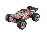 Quavva 184008 1:18 4WD RC Monster Truck with 70KM/H Speed, Sanheyi Brushless 2838-5000KV Motor, Hydraulic Independent Suspension, Zinc Alloy Gears(184008 2Battery Box)