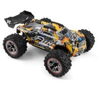 Quavva 184008 1:18 4WD RC Monster Truck with 70KM/H Speed, Sanheyi Brushless 2838-5000KV Motor, Hydraulic Independent Suspension, Zinc Alloy Gears(184008-b upgrated)