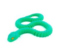 Quavva 3D Printed Viper Snake Articulated Jointed Flexible 30cm 45cm 60cm Desk Fidget Toy Stress Relief Office Decoration Reptile Model Collectible Multi-Color (Green, 30cm)(Blue green-30CM)
