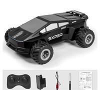Quavva Amphibious RC Car, 4WD Off-Road Remote Control Vehicle All Terrain Waterproof Toy Truck with 2.4Ghz Controller, 7.4V Battery for Kids Adults (Black)(Black)