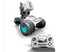 Quavva DWI 1/16 Scale RC Car with FPV Camera, Real-Time Transmission, Two-Way Talk, Transforming Stunts, Large LCD Screen, 4WD, 60m Waterproof, 30 Minutes Battery Life, RC Car for Adults (LH-C066S)