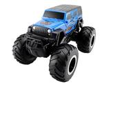 Quavva G03085R 1/16 Scale Large Tire Amphibious RC Truck, 2.4GHz 4x4 Off-Road Remote Control Car, 7.4V 900mAh 25 Min Play, 360° Stunt Crawler, Waterproof Toy for Kids Adults(A Blue)
