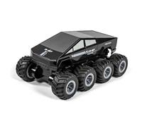 Quavva Nitkeep 8-Wheel Drive Amphibious RC Cyber Truck, 2.4GHz Waterproof Remote, 360° Rotation, Modular Battery, All-Terrain Off-Road Vehicle Gift of Teens & Adults(Black)