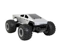 Quavva Nitkeep Cyber Off-Road RC Truck, 1/12 Scale Large Remote Control Car, 2.4GHz, Light-Transmitting Body, LED Headlights, Independent Suspension, Gift for Teens & Adults(Grey)
