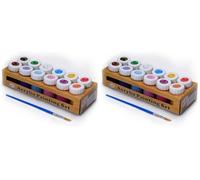 Quay 12 Colour Acrylic Painting Set, 12 x 18ml (Pack of 2)