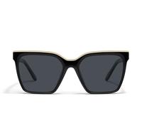 QUAY Level Up Polarized Sunglasses, Oversized Women’s Square Sunglasses with Smoke UV Protected Lenses, Statement Designer Shades