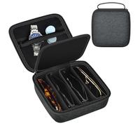 Quay Polarized Sunglasses Organizer Case for Men Women, Trendy Sunglasses Storage Holder (Bag Only), Black, Large