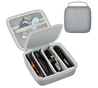Quay Polarized Sunglasses Organizer Case for Men Women, Trendy Sunglasses Storage Holder (Bag Only), Grey, Large