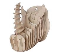 Quay Rhino Head Woodcraft Construction Kit FSC