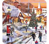 Quay side Cards Luxury Christmas Card Pack - A Christmas Walk, 137 x 137 inch