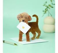 Quay side cards - Special Delivery 3D Greetings Card - Dog - Coco