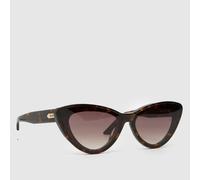 Quay Tempted Sunglasses in Brown & Black, Size: 67mm UK 67mm