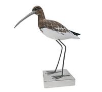 Quay Traders Seabird Wooden Ornament/Decoration - Seaside/Beach Hut/Nautical Decor: AVOCET, CURLEW, SEAGULL (CURLEW)