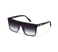 QUAY Unisex Adult Men & Women Shield Lenses with UV Protection, Oversized Sunglasses, Black, Nightfall Medium