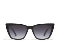 QUAY - Women's Sunglasses, Oversized Cat Eye Shades, UV Protected Lenses (Call The Shots Remixed, Black/Smoke)