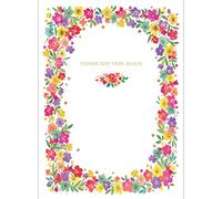 Quayside Cards Thank You Card - Bright Floral