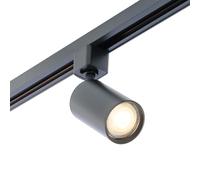 Qub Focus III 1-Phase Spot Lights Ceiling - Rail System Lamps - Spotlights - GU10 Heads - Black - LED Ceiling Spot Light for Lamp Rail Systems Ceiling