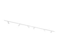 Qub Focus III 1-Phase Spotlight Track Lighting - 400 cm - 6X GU10 Heads - 4X 1m Rails - I-Form - Ceiling Spotlight White - Extendable & Flexible - LED-Compatible - Modern Design Track Lighting