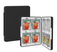 QUBAMG GB Game Case Compatible with Gameboy, Gameboy Color,Gameboy Pocket, Holds 8 GB Game Cartridges, Silicone Slots with Magnetic Closure, Portable Travel Organizer Storage Box for GB/GBC/GBP