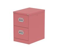 Qube 2 Drawer Filing Cabinet Antique Pink