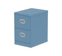 Qube 2 Drawer Filing Cabinet Pastel Blue