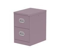 Qube 2 Drawer Filing Cabinet Pastel Violet