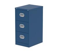 Qube 3 Drawer Filing Cabinet Blue