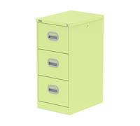 Qube 3 Drawer Filing Cabinet Chlorophyll