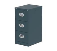 Qube 3 Drawer Filing Cabinet Ocean Cobalt