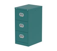 Qube 3 Drawer Filing Cabinet Verdigris