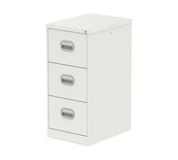 Qube 3 Drawer Filing Cabinet White
