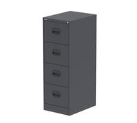 Qube 4 Drawer Filing Cabinet Graphite Grey